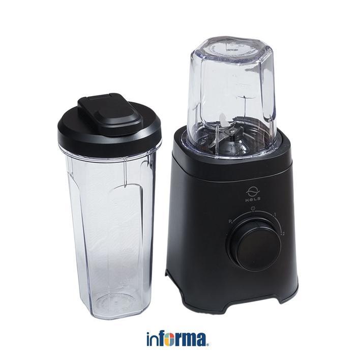 Informa Kels 600 ml Denzel Single Blender - Hitam Penggiling Bumbu Penghalus Buah Pembuat Jus