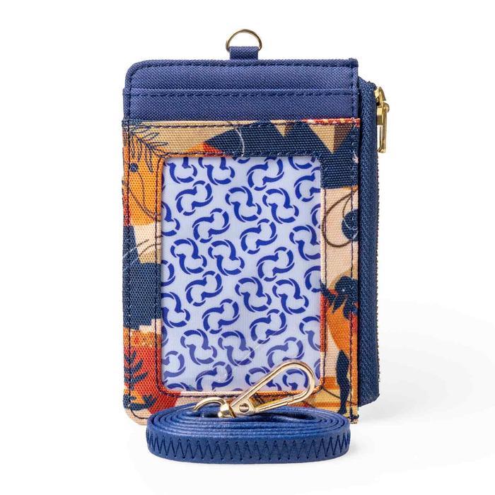 Wallts Kara Dune - dompet Lanyard kanvas kartu dan uang Card Name Tag Id Card Pria dan Wanita Cowok