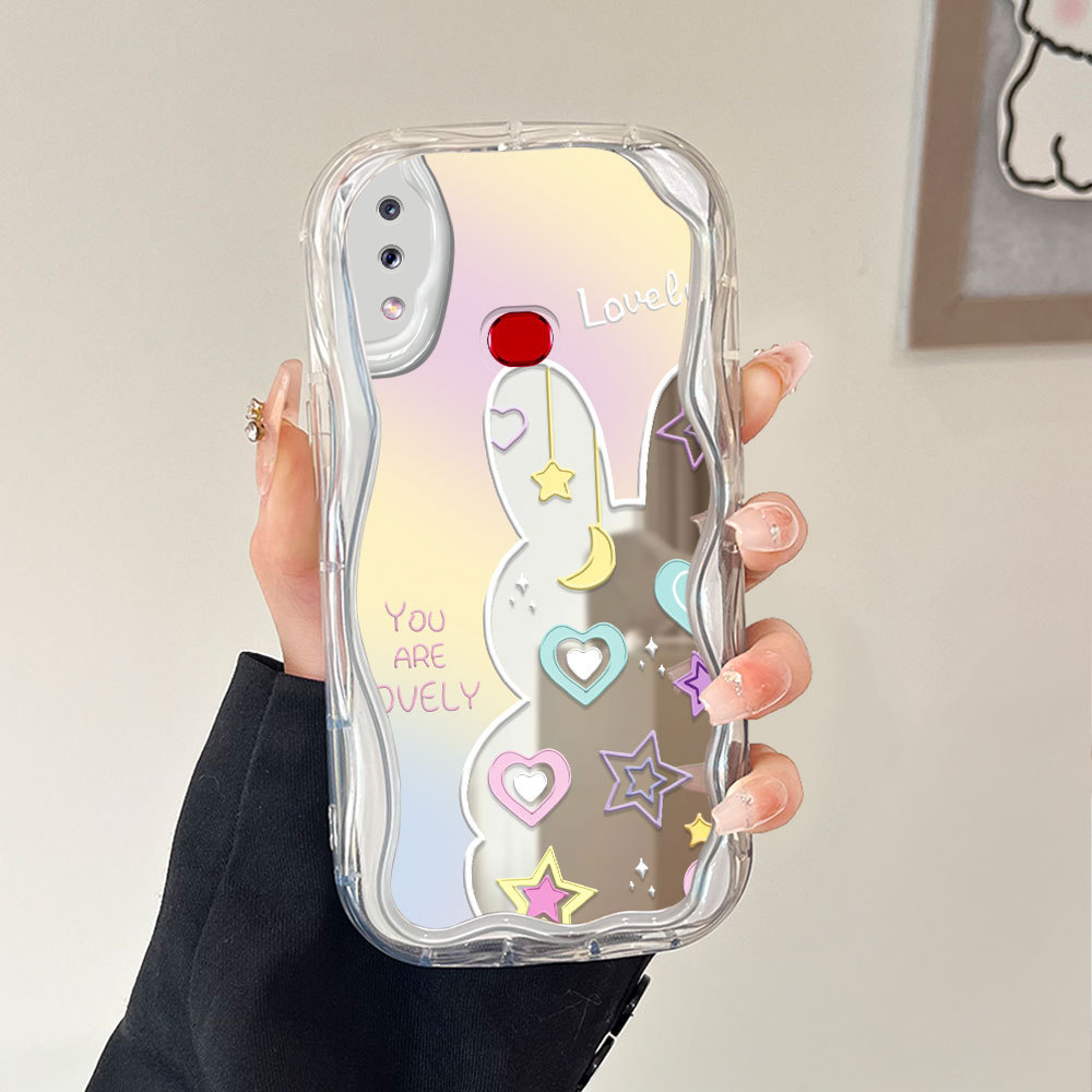 Casing Hp Untuk Compitable With Samsung Galaxy A10S Cermin Softcase Case Phone Kesing Mirror Cute 56