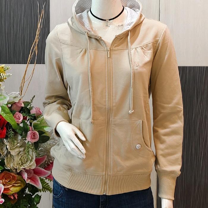 Jaket Sweater Hoodie Cardinal Girl Warna Sage Green