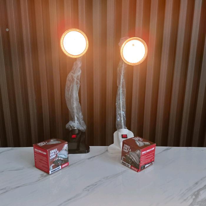 Premium Lampu Reptil Penghangat Kandang Kura Kura Iguana Uvb Uva 25 Watt Satu Set Original