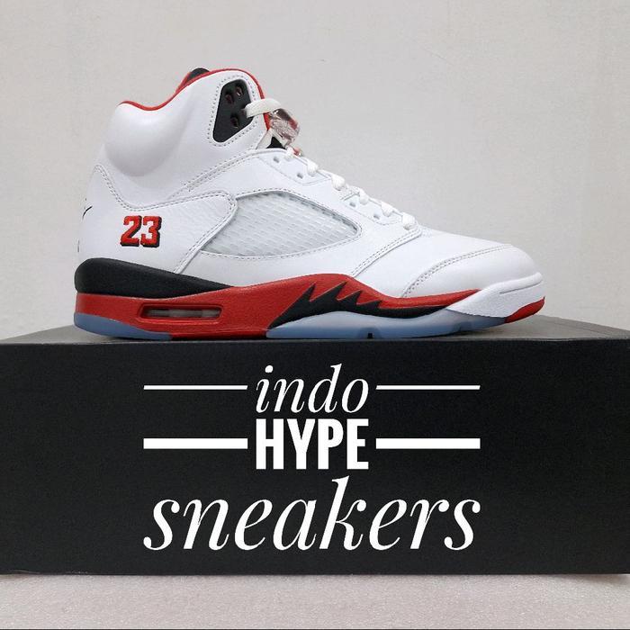 TERLARIS Air Jordan 5 R OG FIRE RED 2025 Selamat Berbelanja