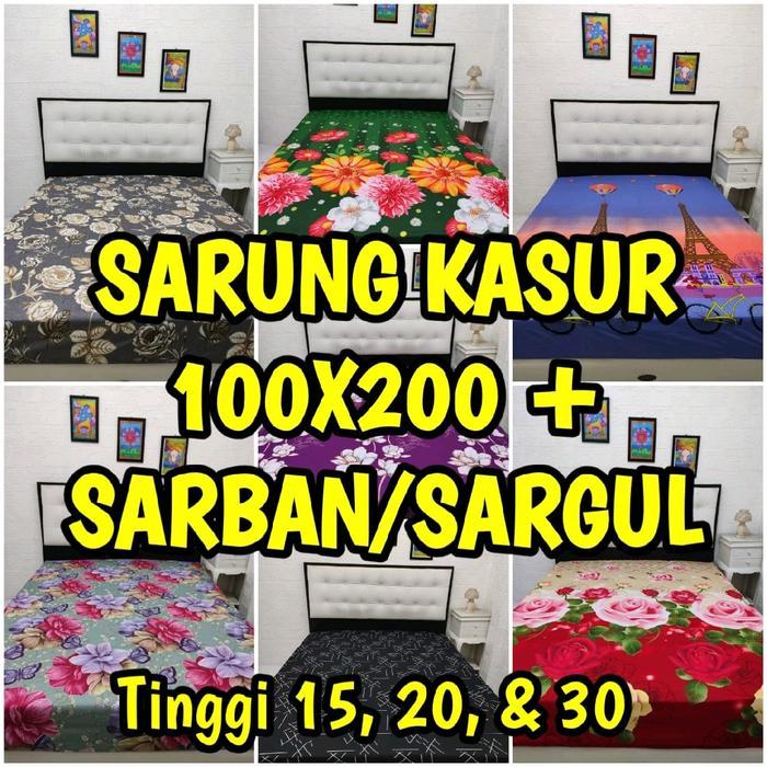 Sprei Sarung Kasur busa resleting Sarung kasur 100 x 200 Sprei Resleting busa Sarung Kasur Single