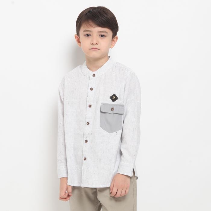 Baihaqi Kids Kemeja Koko Anak Attar Lengan Panjang Bka02
