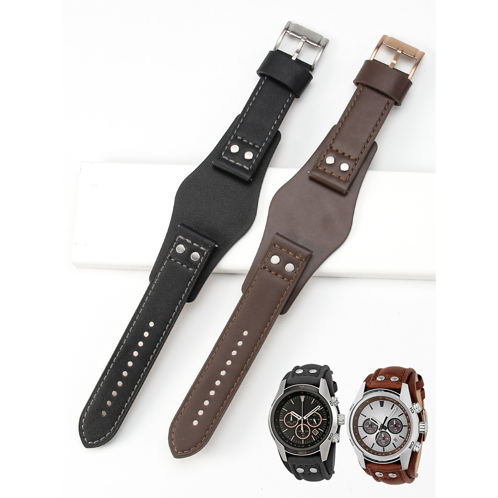 For Fossil Ch3051 Ch2564 Ch2565 Ch2891 Series Tray Genuine Leather Integrated Cowhide Waterproof