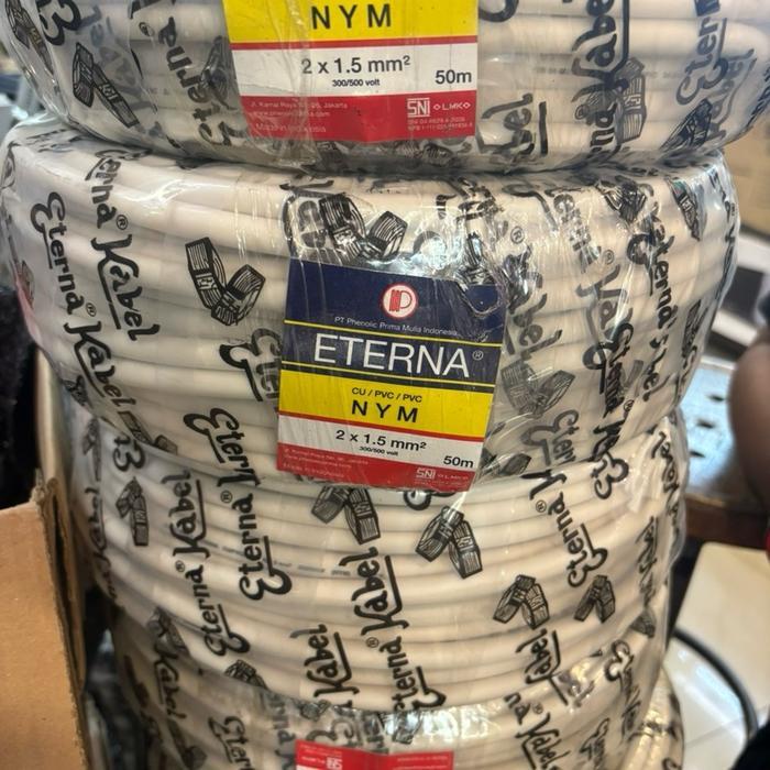 Kabel Eterna 2X1.5Mm / Eterna 2 X 1.5 Mm (1 Roll=50Meter) Nym 2X1,5Mm Eterna