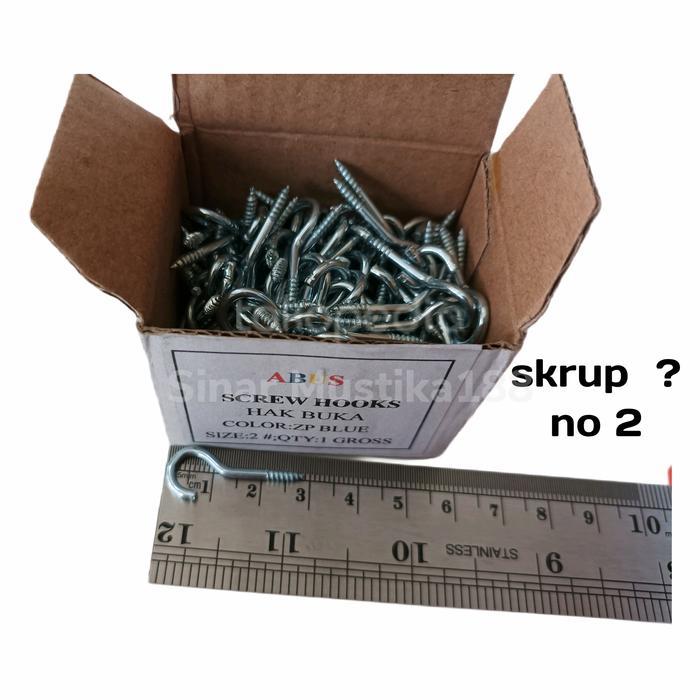 "New" Skrup Tanda Tanya Hak Skrup Gantung Buka no 2 , 4 , 6 Gantungan baju