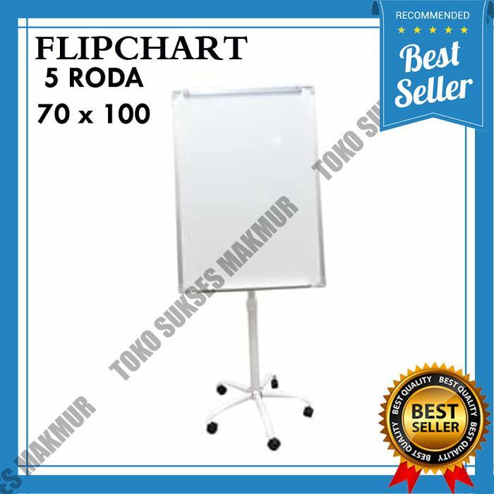 Flipchart SAKANA 70 x 100 dengan kaki 5 roda - Flipchart 70x100 cm