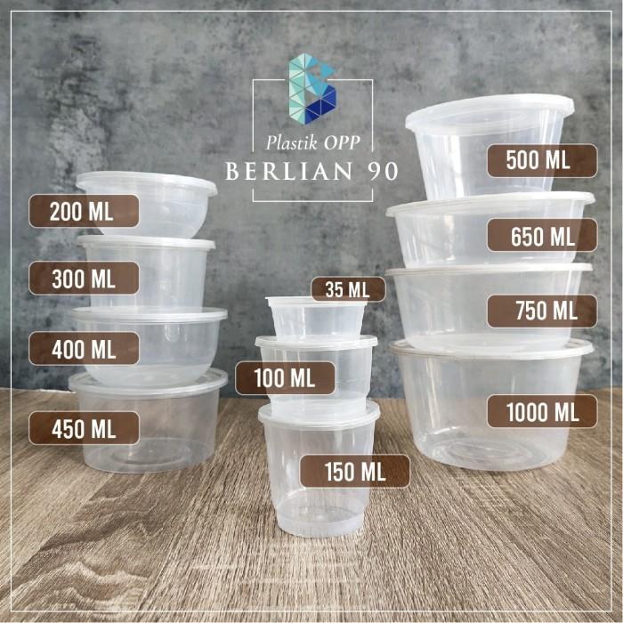 Thebest- Tempat Saos Plastik 35 ml Cup Saos Sambal Thinwall Kecil Tempat Saos
