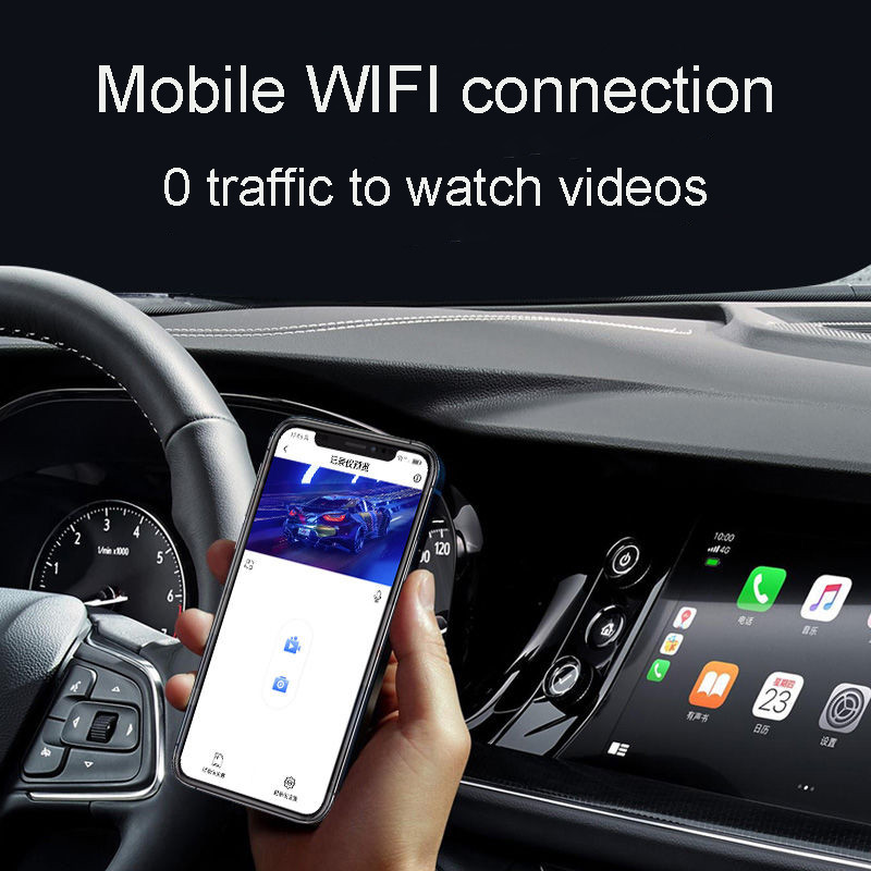 4 Channel Hidden Dash Cam with APP 4K HD Night Vision 24/7 Parking Monitor G-Sensor Loop Recording