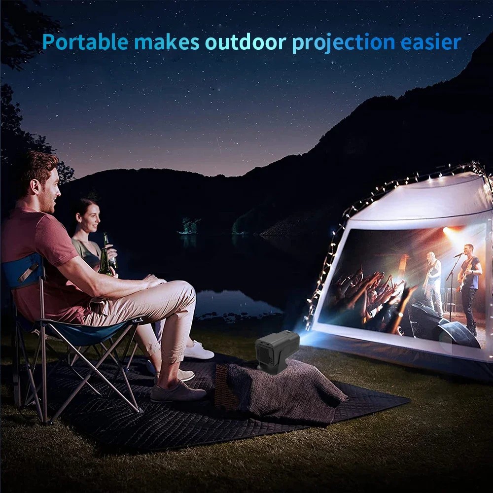 F600 Gaming Dual System Projector: 4K HD HY320 GAME HDMI Low Latency Portable Home Theater & Game