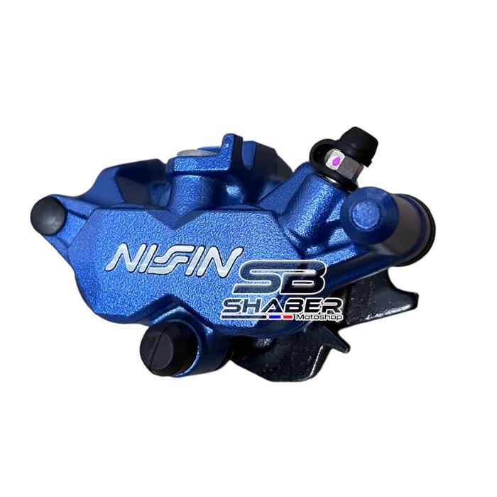 Kaliper Nissin 2Piston P2 Kanan Japan Biru Advantage
