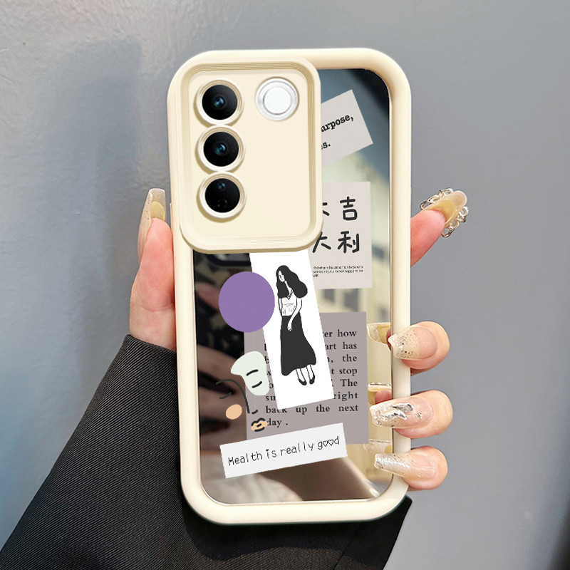 Casing Hp Untuk VIVO V27 5G VIVO V27 Pro 5G S16 Pro 5G VIVO V27E 5G S16E 5G T2 4G Case Gadis Bertand