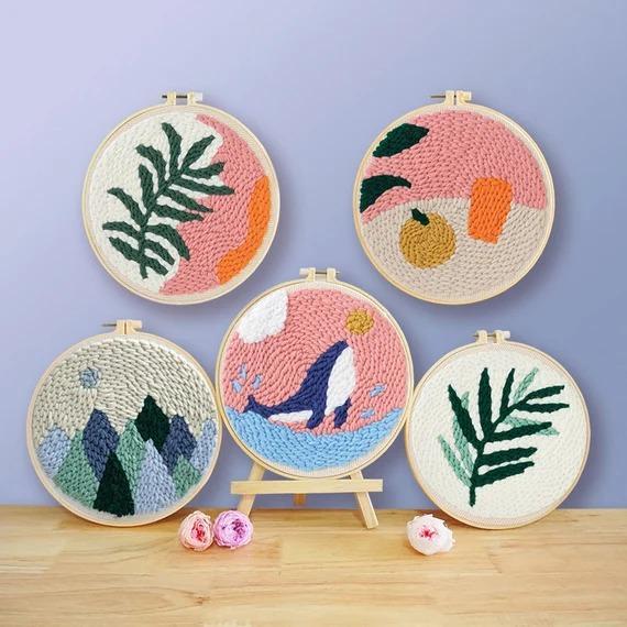 DIY Set Sulam / Kerajinan Menyulam / Alat Menyulam Set / Embroidery Strarter Kit / Embroidery Set /
