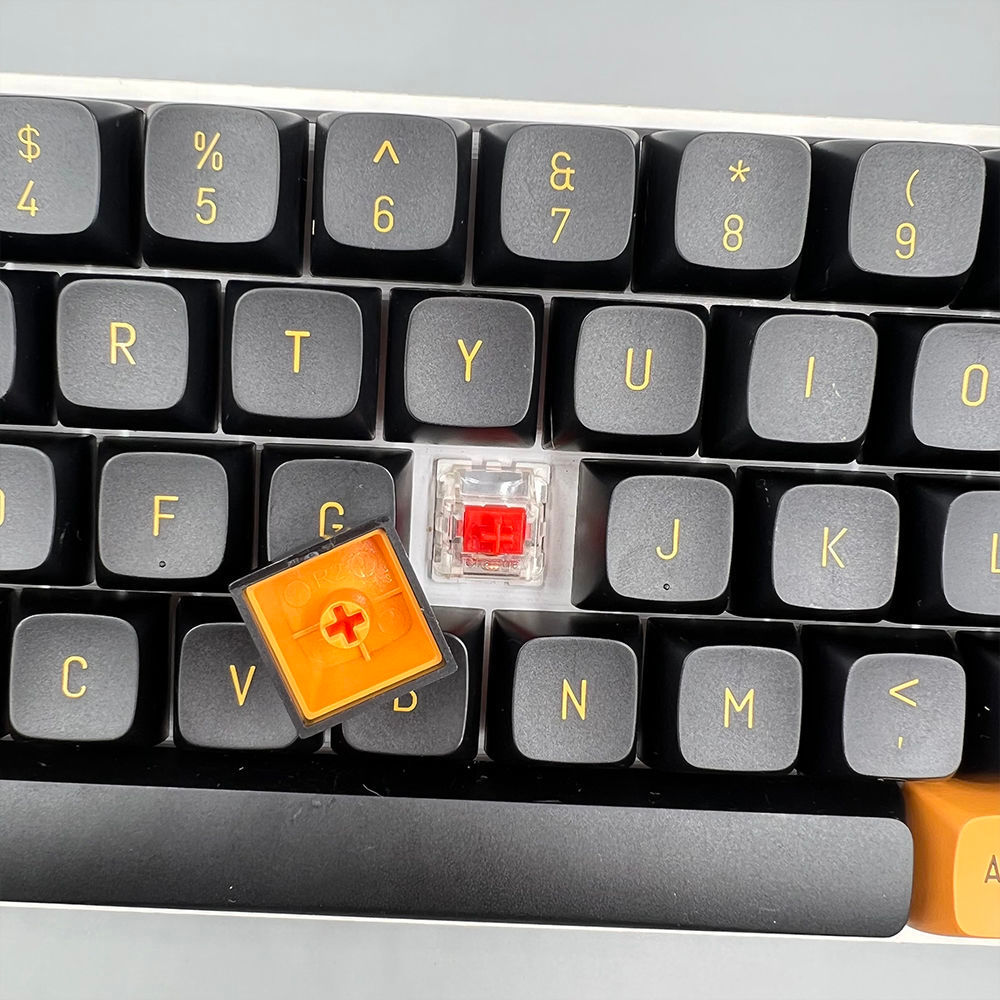 149 Keys Black Orange Mechanical Keyboard Keycaps CSA Profile PBT Double Shot Keycap For Mx Switch