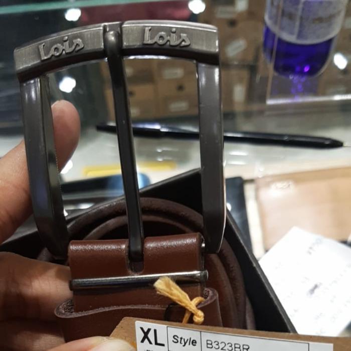 Sabuk Pria Belt Lois Ikat Pinggang Pria Kulit Asli Lois Original Bl139Nbr
