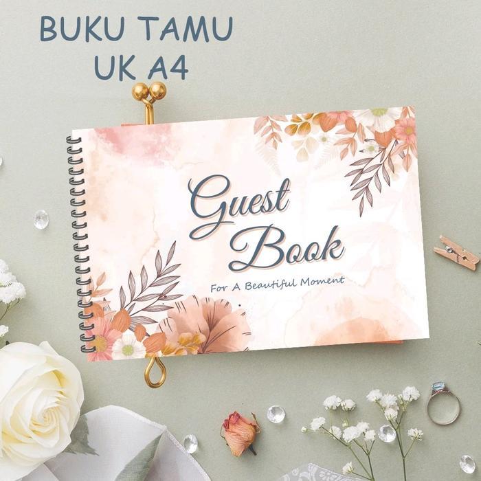 BUKU TAMU PERNIKAHAN PREMIUM/GUEST BOOK/WEDDING/BUKU TAMU UNDANGAN PESTA PERNIKAHAN / Hitam/