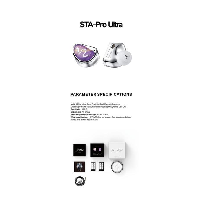 Grosir Earacoustic Sta Pro Ultra Dual Magnetic Graphene Diaphragm Driver Iem In Ear Monitor Earphone