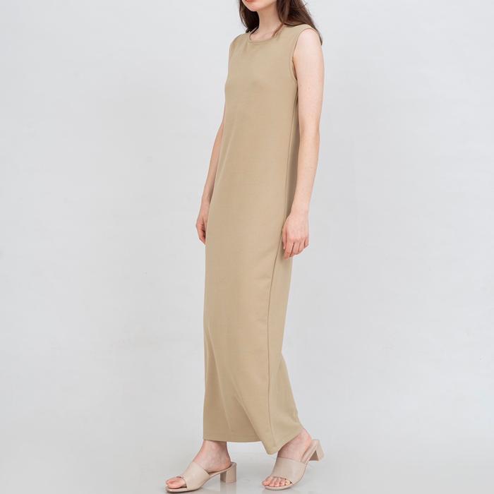 Best Seller Inner Dress Span Casual Spandex Baju Wanita Panjang Gamis Muslim Menyusui Midi Maxi