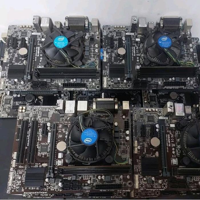 Mainboard LGA 1151 GIGABYTE H110 Core i5 6500 i5 7500 Fan