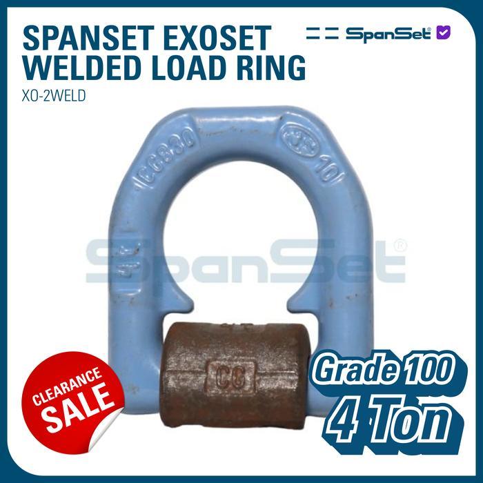 BIG SALE [XO-2WELD-4T] SPANSET EXOSET Welded Load Ring, 4 Ton, Grade 100, CHKPW1-P103A1