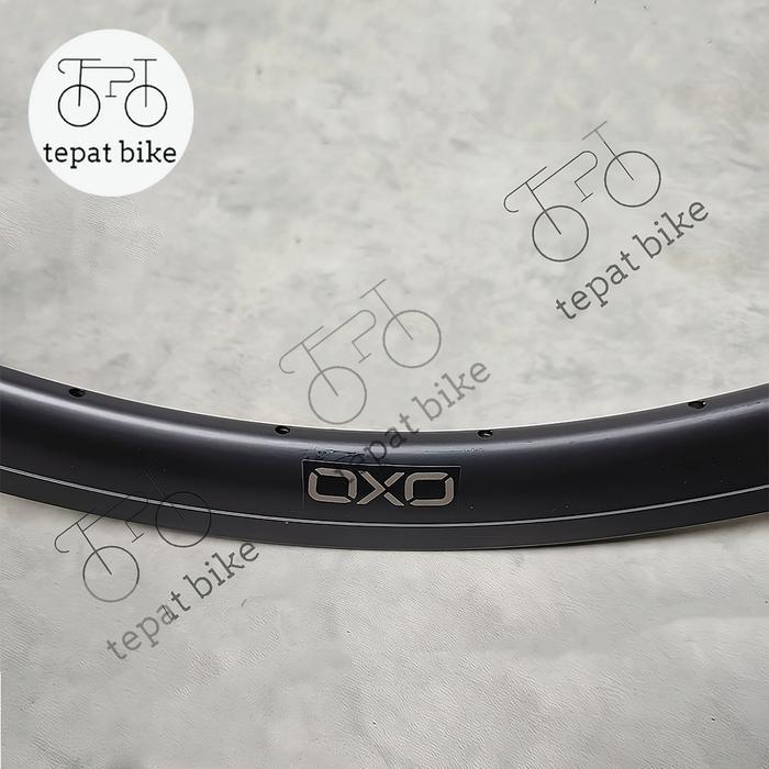 Rims Velg 700c R35FV 20h 24h 32h 36h Hitam Alloy