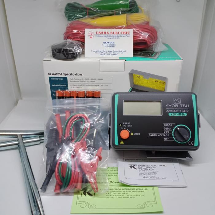 Diskon Meger Kyoritsu 4105A / Grounding Tester Kyoritsu 4105A