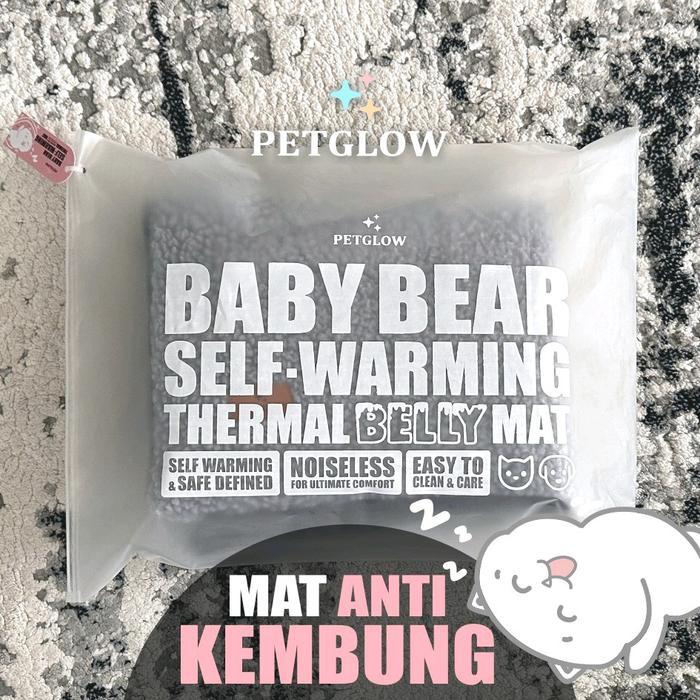 Petglow Baby Bear Belly Mat Anti Kembung Self Warming Mattress For Pet Heating Pad