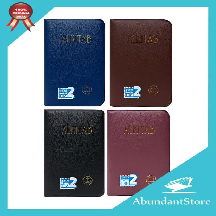 Alkitab Besar Lansia Manula Sampul Kulit Imitasi Resleting - Tb2 064 Sl Redy Stok