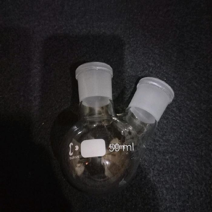 Terlaris boiling flask 50 ml duran 2 neck/ two neck/leher 2 SALE