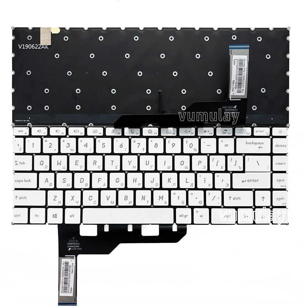 Russian Backlit Keyboard for MSI Modern 15 A10M A10RAS A10RBS MS-1551,Prestige 14 A10RAS A10RB