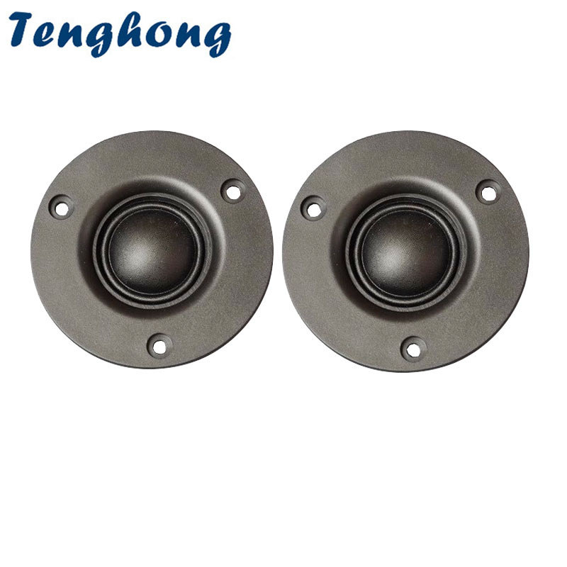 Tenghong 2pcs 3 Inch Tweeter Audio Speakers 4Ohm 8Ohm 20W Silk Film Speaker 25 Cores Dome Treble
