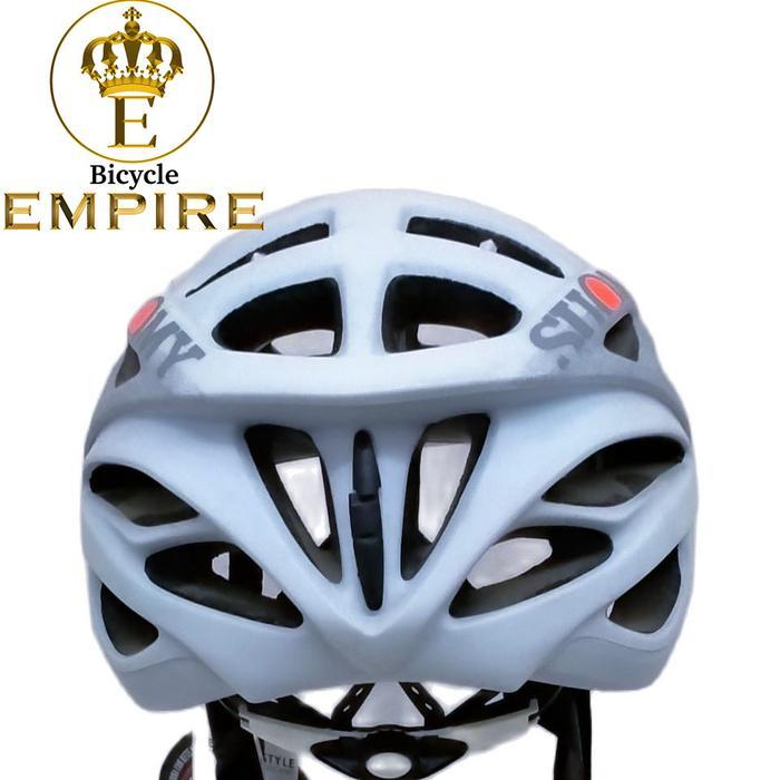 Suomy Helm Sepeda Roadbike Gun Wind Elegance White Silver Road Helmet Bicycle Empire