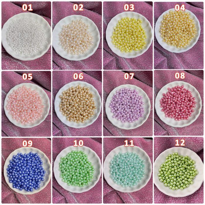 TOU STONE Manik 2-4mm DIY Gelang Kalung Sentuhan Mewah untuk Perhiasan Anda