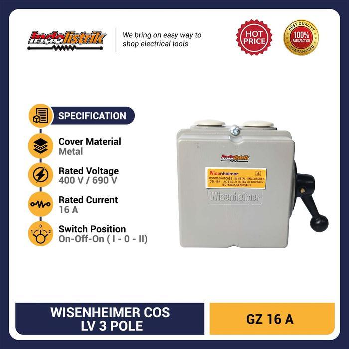 Change Over Switch 4P 16A Wisenheimer COS Ohm Saklar Genset 16 A ORI