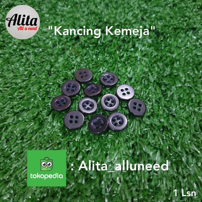 Kancing Kemeja Lubang 4/ Kancing Baju Lubang 4 (1 Lsn)
