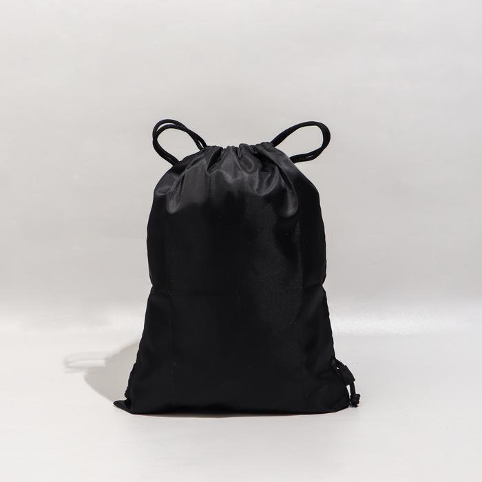 Tas Serut Futsal Hitam Polos / Tas Perlengkapan Olahraga / Tas Serut Pria & Wanita