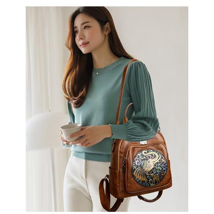 Top Tas Ransel Wanita Ransel Gajah Wanita Tas Backpack Wanita FF 2480