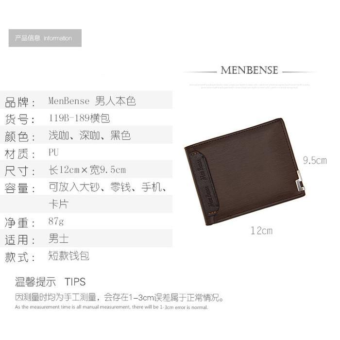 MB079 DOMPET LIPAT PENDEK KULIT KARTU PRIA WANITA PREMIUM IMPORT - Zhavier style