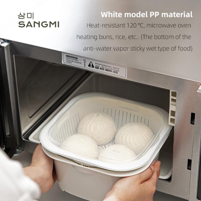 SANGMI Keranjang Tirisan Peniris Buah dan Sayur Tempat Cuci Buah Sayur