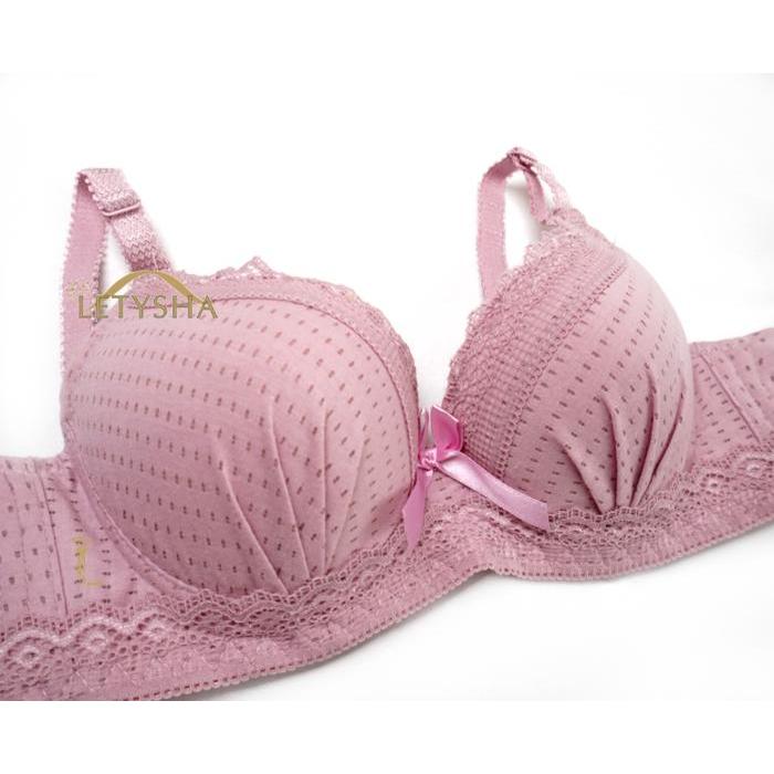 READY LETYSHA PROMO 3 PCS  BH Bra Busa Tebal Kawat Push Up Fashion Cantik Cup A Size 34 36 38 G00D