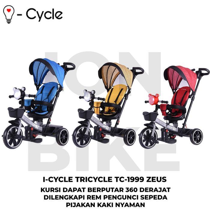 Top Tricycle ICycle TC1999 Zeus Sepeda Roda 3 Anak I-Cycle Stroller