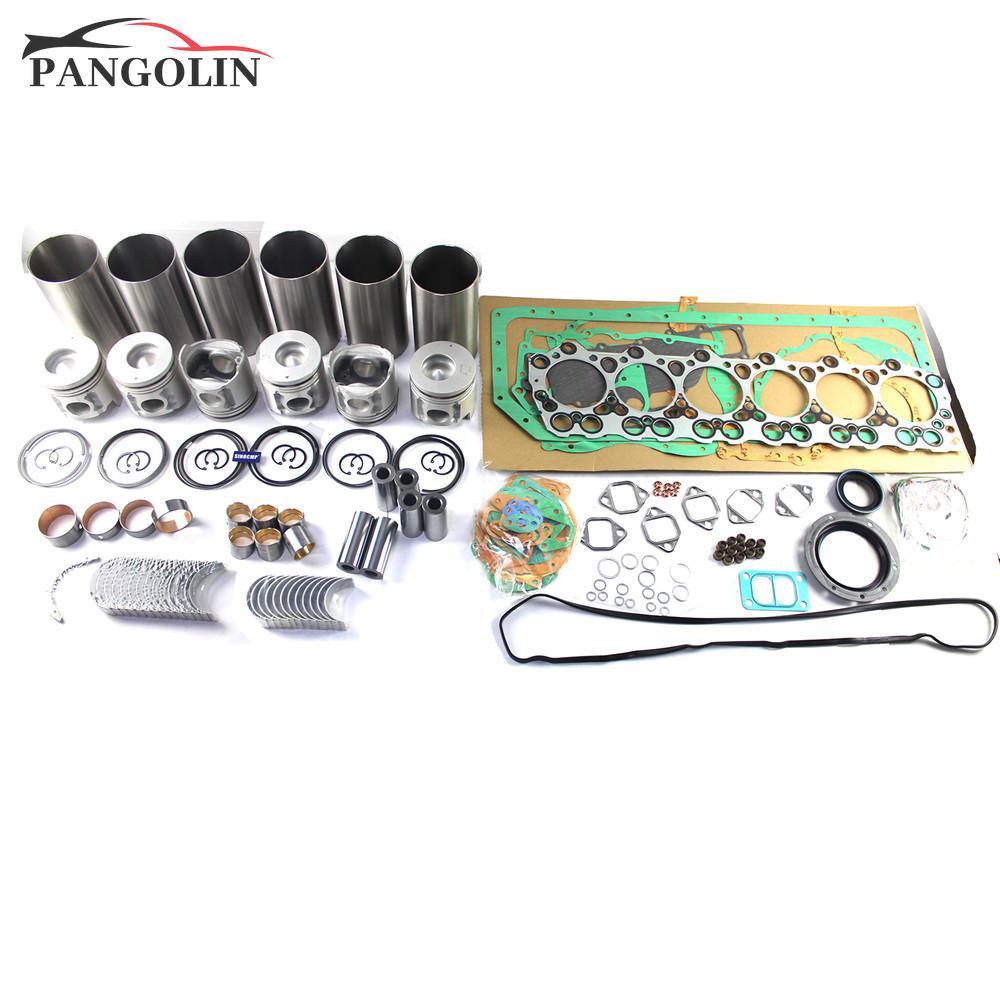 STOK TERBATAS  6D34 6D34T Engine Rebuild Kit For Mitsubishi FH FH Series Truck Kobelco SK200-5 SK230