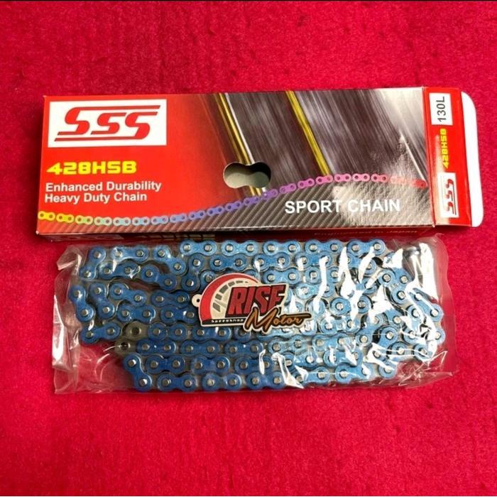 Rantai Sss 428 Panjang 130 L Biru