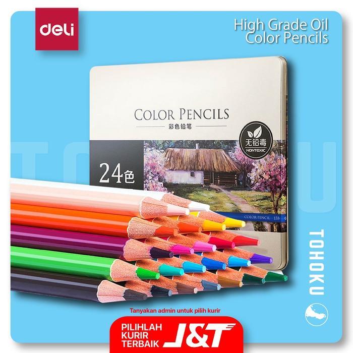 Deli 24 High Grade Oil Color Pencil 6565