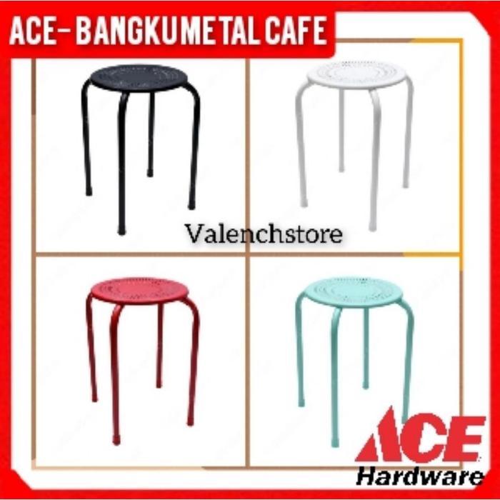 PROMO Kursi Cafe Bulat Minimalis Full Besi / Kursi Tamu / Bangku metal