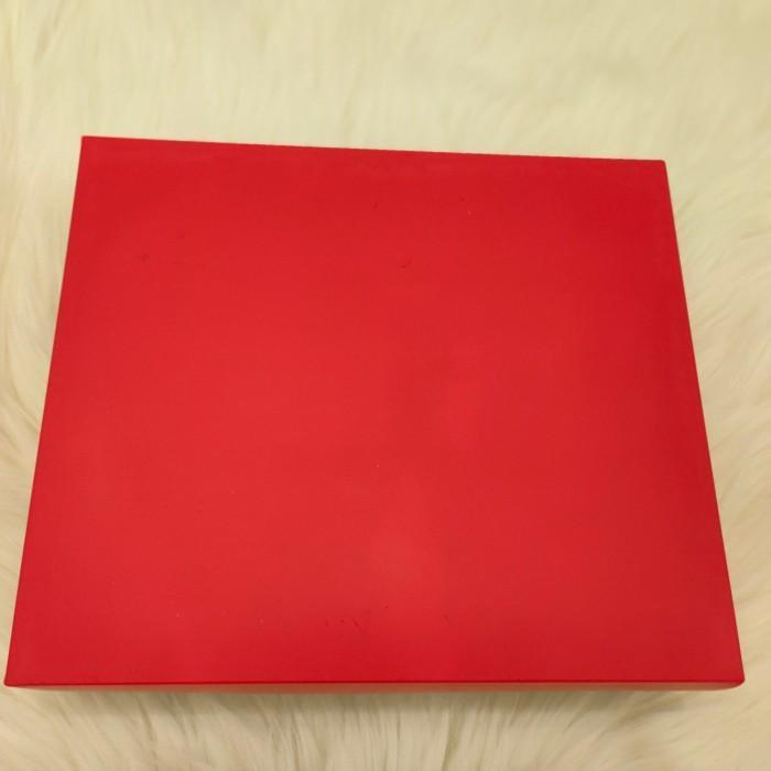 Thebest- Kotak Dus Nastar Kue Kering warna (MERAH) Sekat Mika 20/30