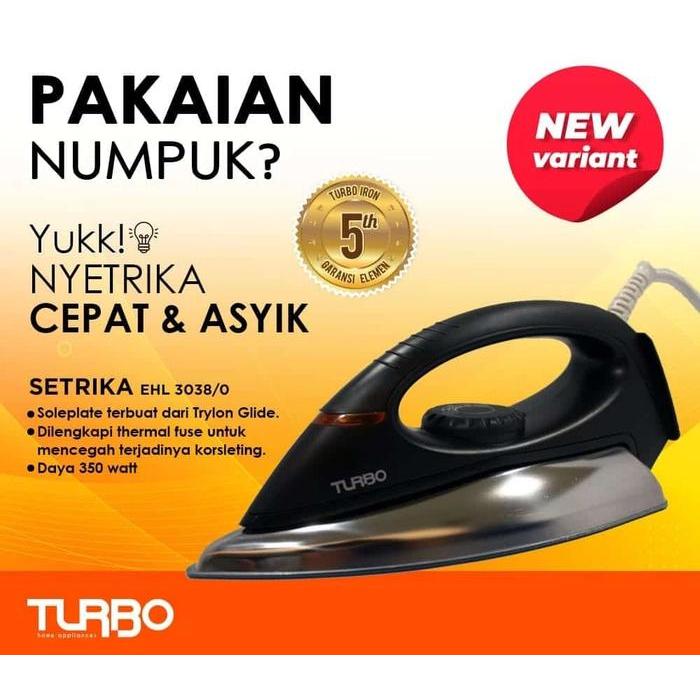Setrika Turbo Ehl3038 Dry Iron Ehl 3038
