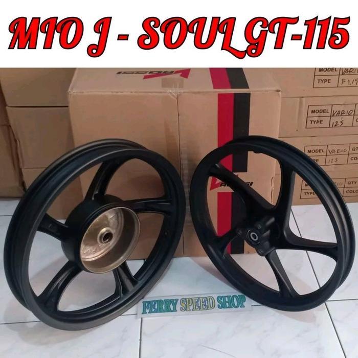 1 Set Velg Racing V Rossi Mio J Mio Soul Gt 115 / Pelek Racing Mio J Mio Soul Gt 115