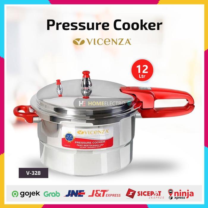 Vicenza Presto 12 Liter V-328 High Pressure Cooker 28 cm Stainless